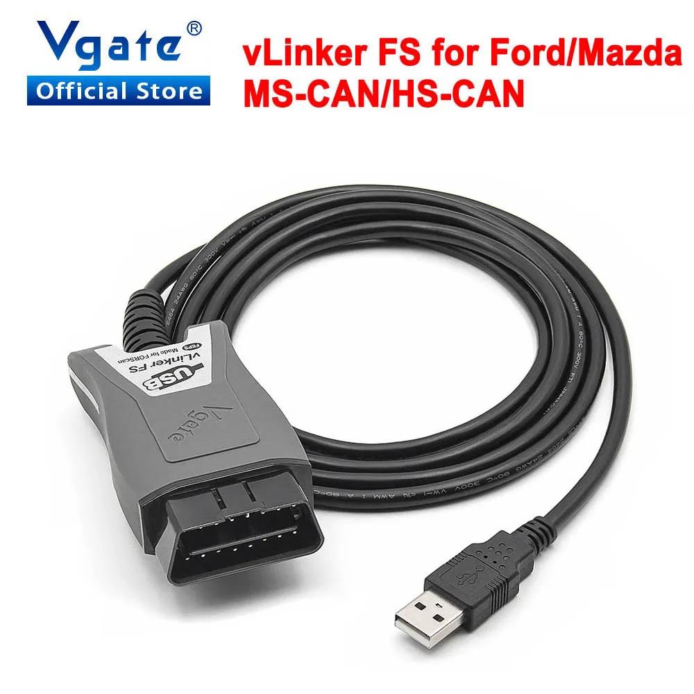 Vgate vLinker FS ELM327 For Ford FORScan HS/MS-CAN ELM 327 OBD 2 OBD2 ڵ  ĳ ̽  OBDII For Mazda